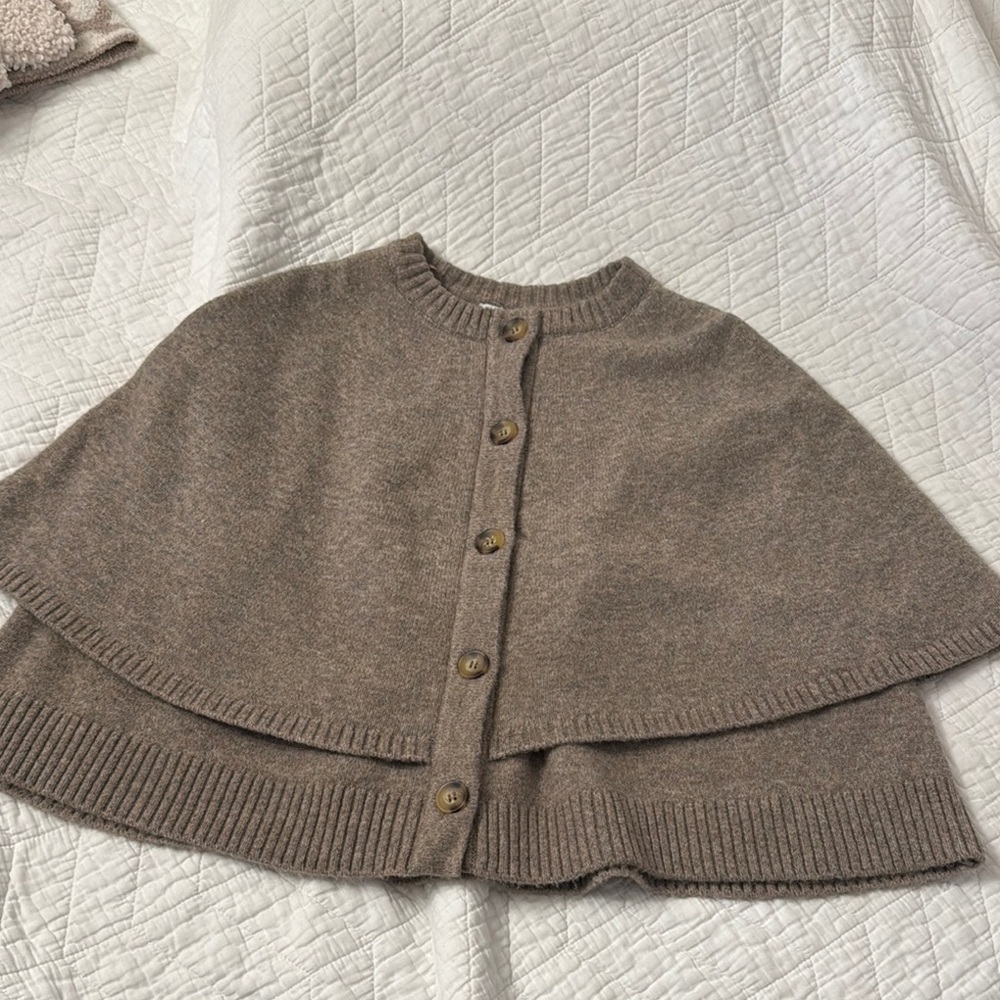 Zara Knit Cape Cardigan